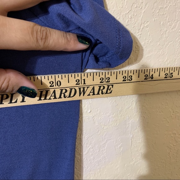 Old Navy Love More Embroidered Blue Shirt 2X XXL - Picture 7 of 7